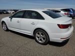 2018 Audi A4 Premium White vin: WAUKMAF41JA234279