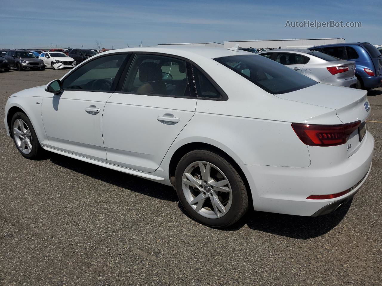 2018 Audi A4 Premium White vin: WAUKMAF41JA234279