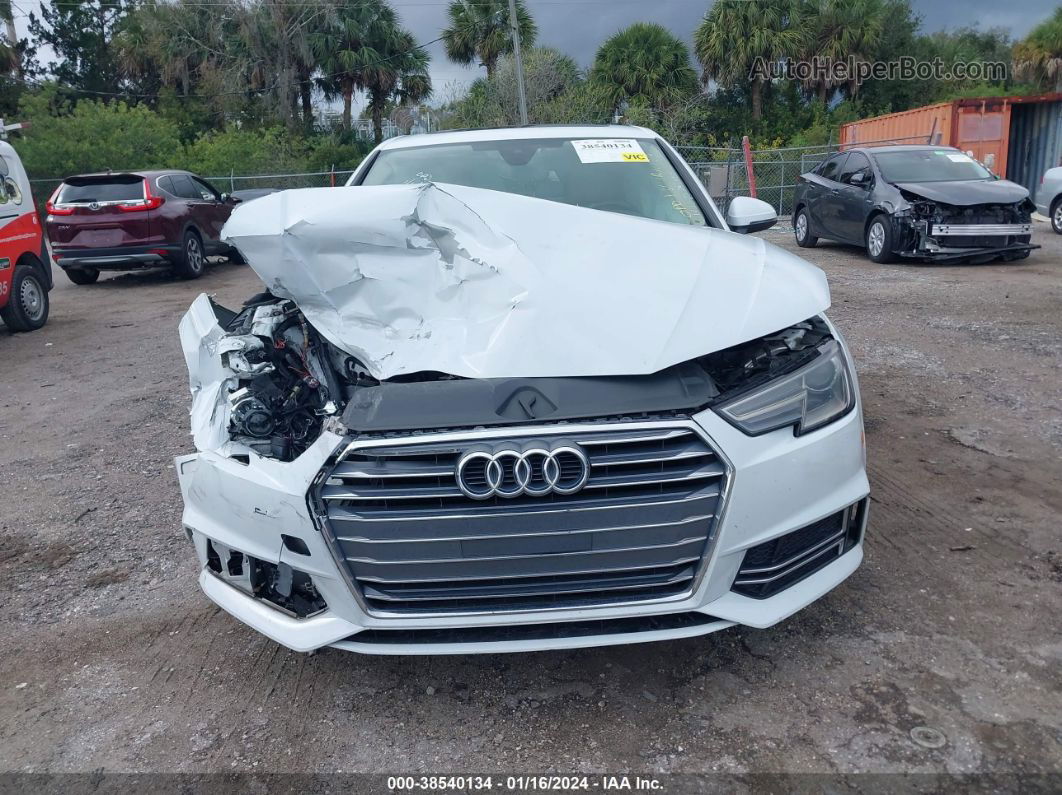 2018 Audi A4 2.0t Tech Ultra Premium/2.0t Ultra Premium White vin: WAUKMAF42JA045575