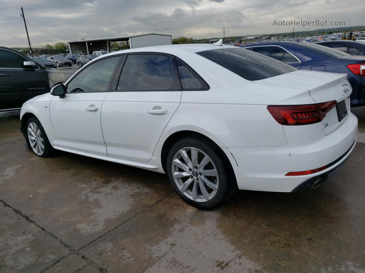 2018 Audi A4 Premium White vin: WAUKMAF42JA144588