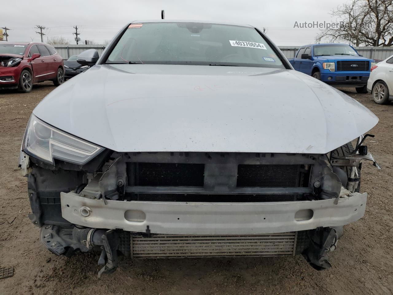 2018 Audi A4 Premium Silver vin: WAUKMAF42JA203705