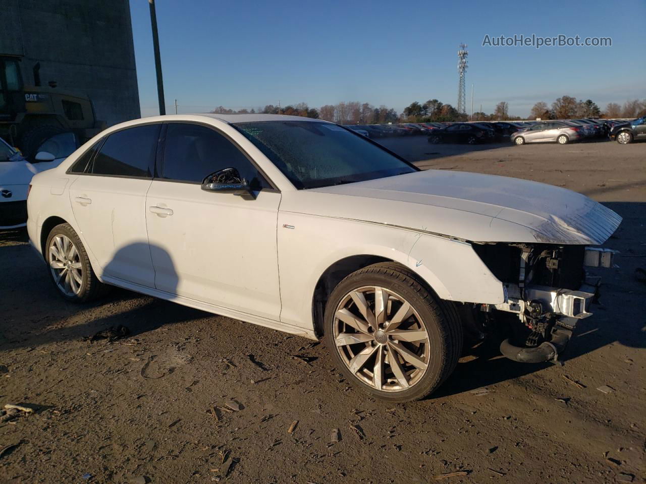 2018 Audi A4 Premium White vin: WAUKMAF42JA218012