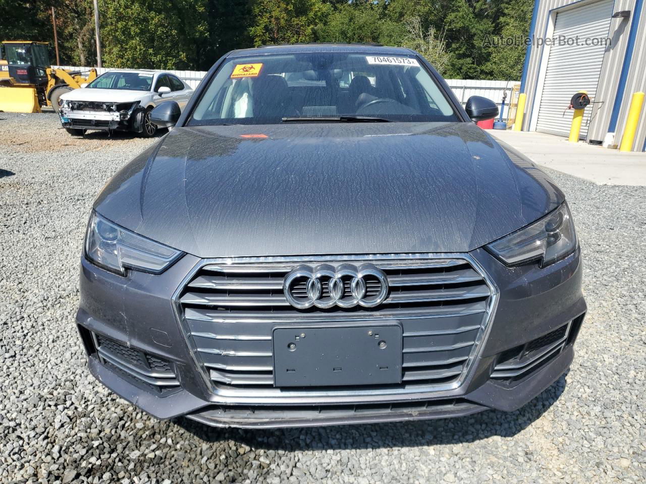 2018 Audi A4 Premium Gray vin: WAUKMAF42JN010415