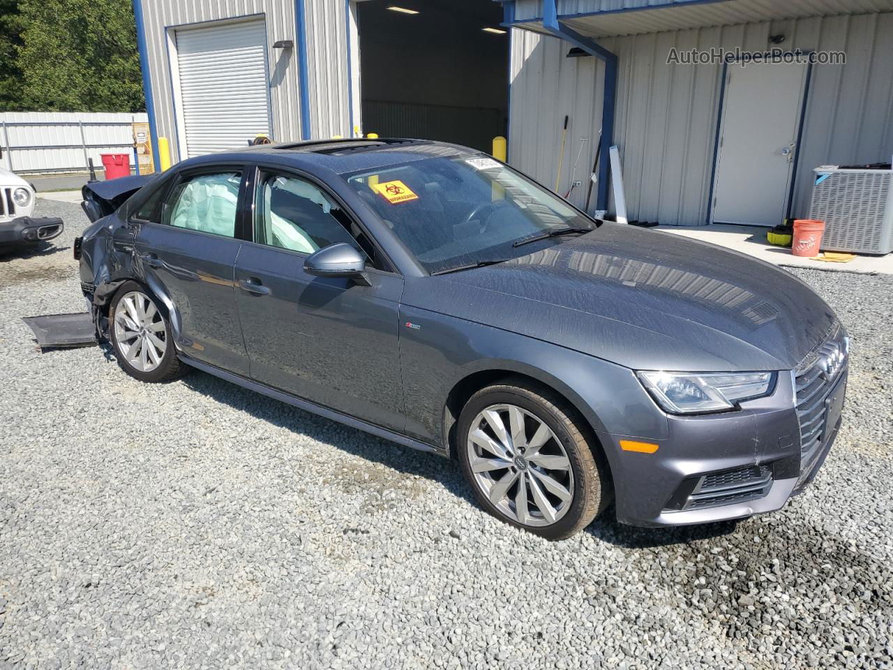 2018 Audi A4 Premium Gray vin: WAUKMAF42JN010415