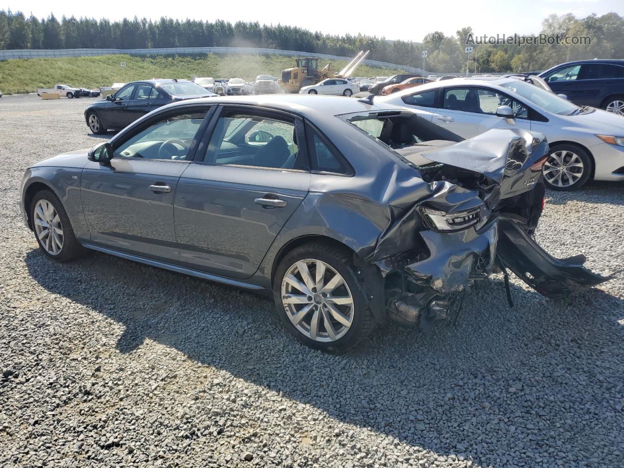 2018 Audi A4 Premium Gray vin: WAUKMAF42JN010415