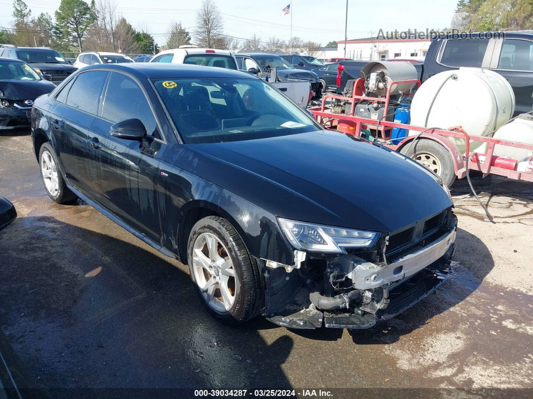 2018 Audi A4 2.0t Tech Ultra Premium/2.0t Ultra Premium Black vin: WAUKMAF42JN019695