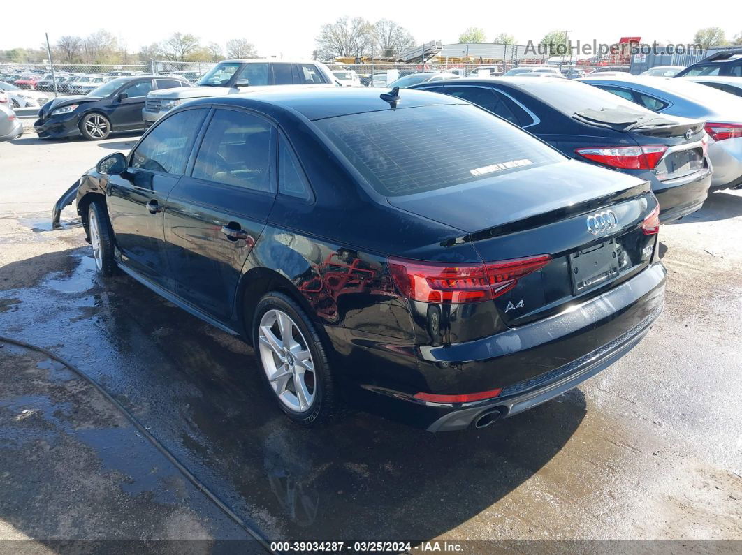 2018 Audi A4 2.0t Tech Ultra Premium/2.0t Ultra Premium Black vin: WAUKMAF42JN019695