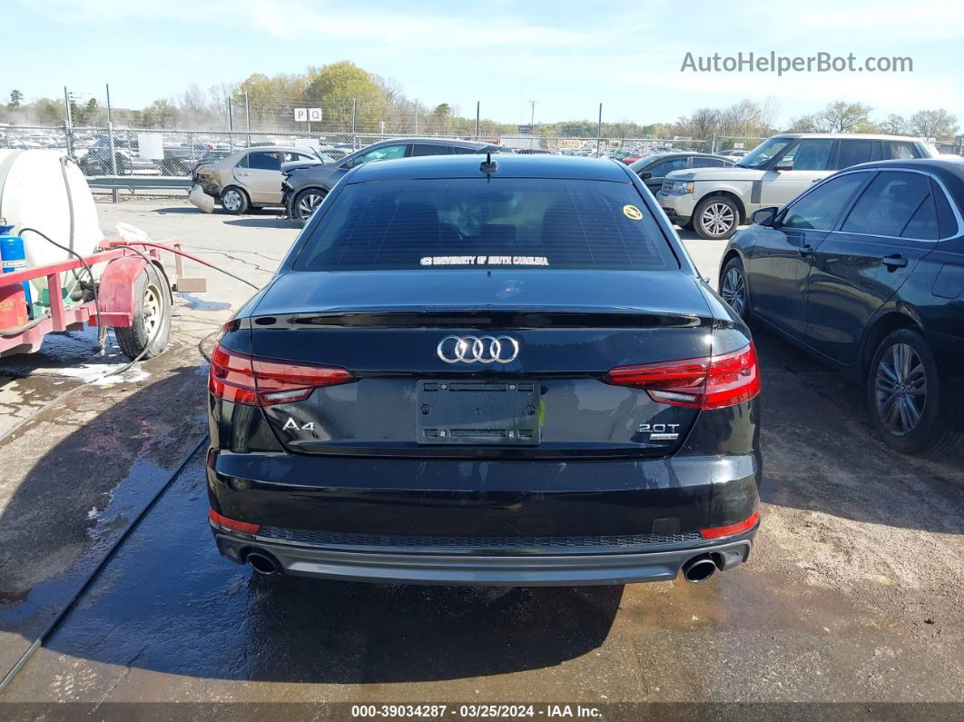 2018 Audi A4 2.0t Tech Ultra Premium/2.0t Ultra Premium Black vin: WAUKMAF42JN019695