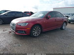 2018 Audi A4 2.0t Tech Ultra Premium/2.0t Ultra Premium Red vin: WAUKMAF43JA122387