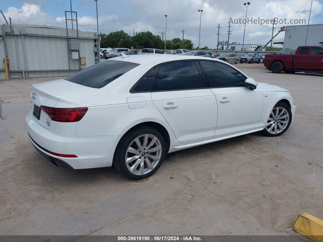 2018 Audi A4 2.0t Tech Ultra Premium/2.0t Ultra Premium White vin: WAUKMAF43JA211893