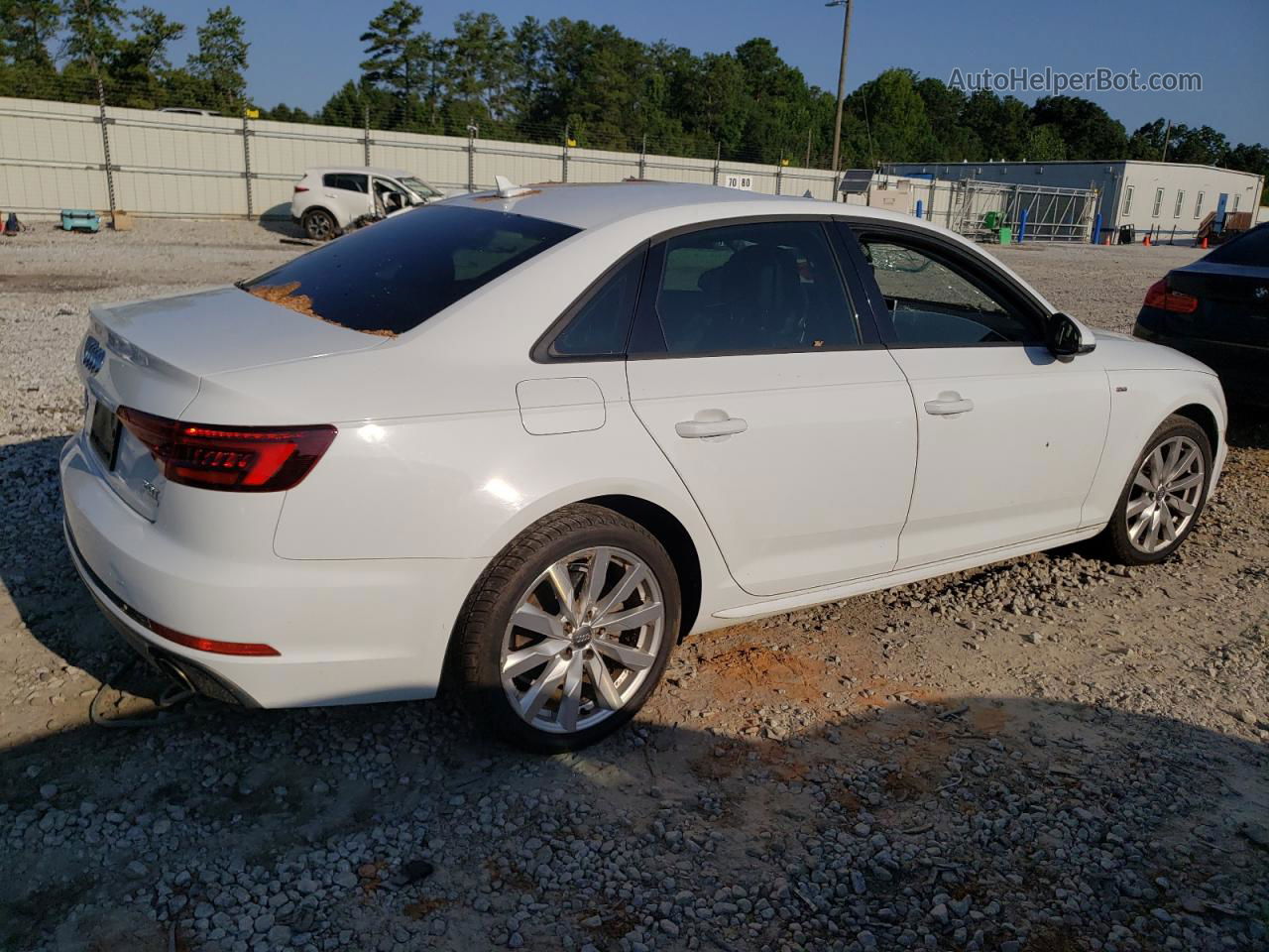 2018 Audi A4 Premium White vin: WAUKMAF43JA221730