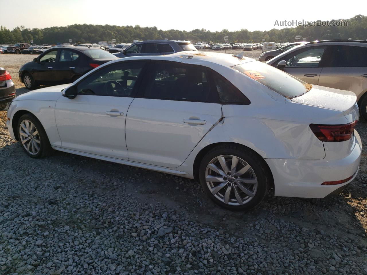 2018 Audi A4 Premium White vin: WAUKMAF43JA221730