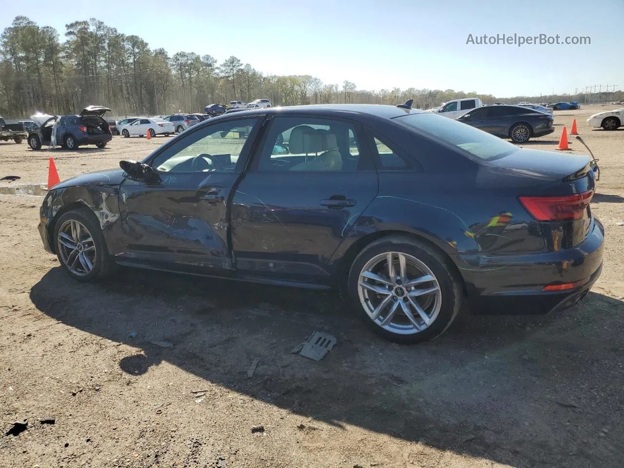 2017 Audi A4 Ultra Premium Blue vin: WAUKMAF44HN059917