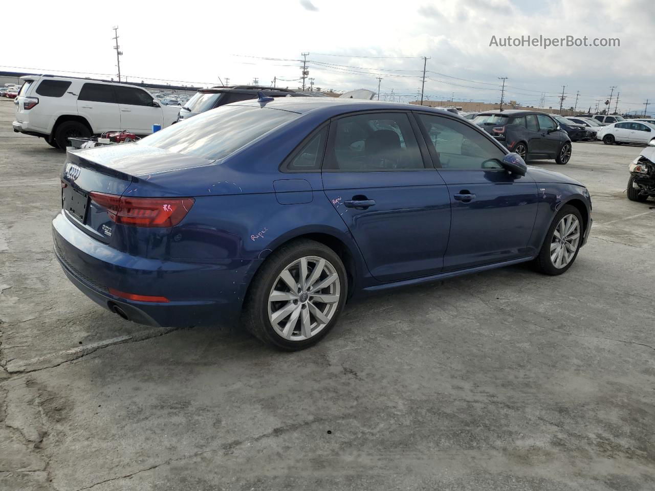 2018 Audi A4 Premium Blue vin: WAUKMAF44JA091506