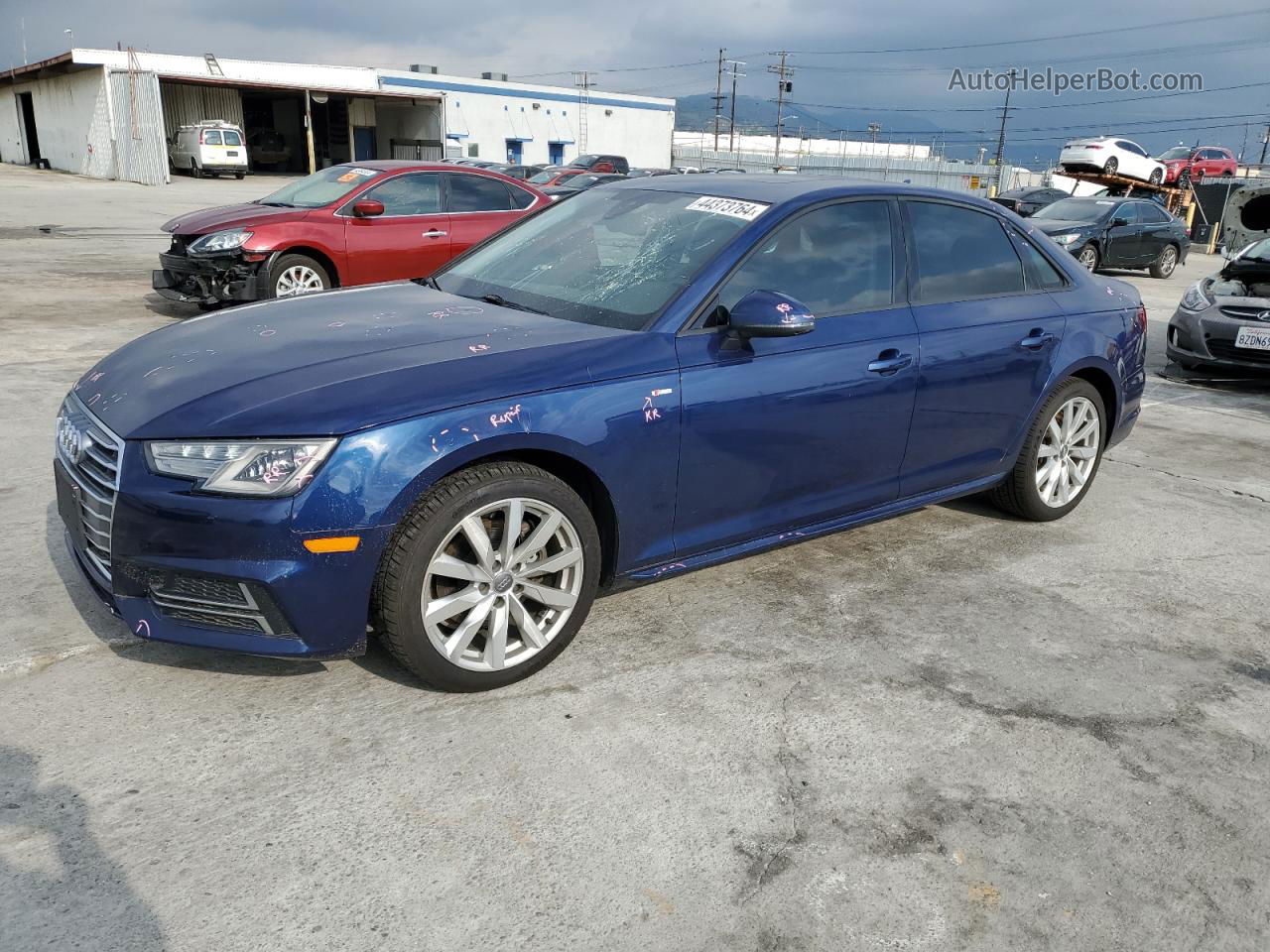 2018 Audi A4 Premium Blue vin: WAUKMAF44JA091506