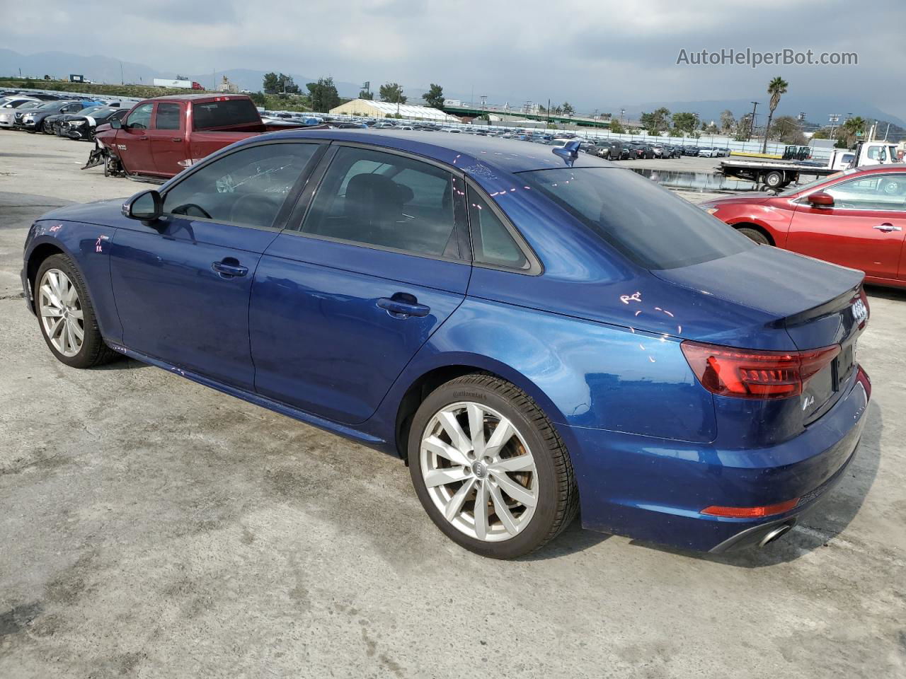 2018 Audi A4 Premium Blue vin: WAUKMAF44JA091506