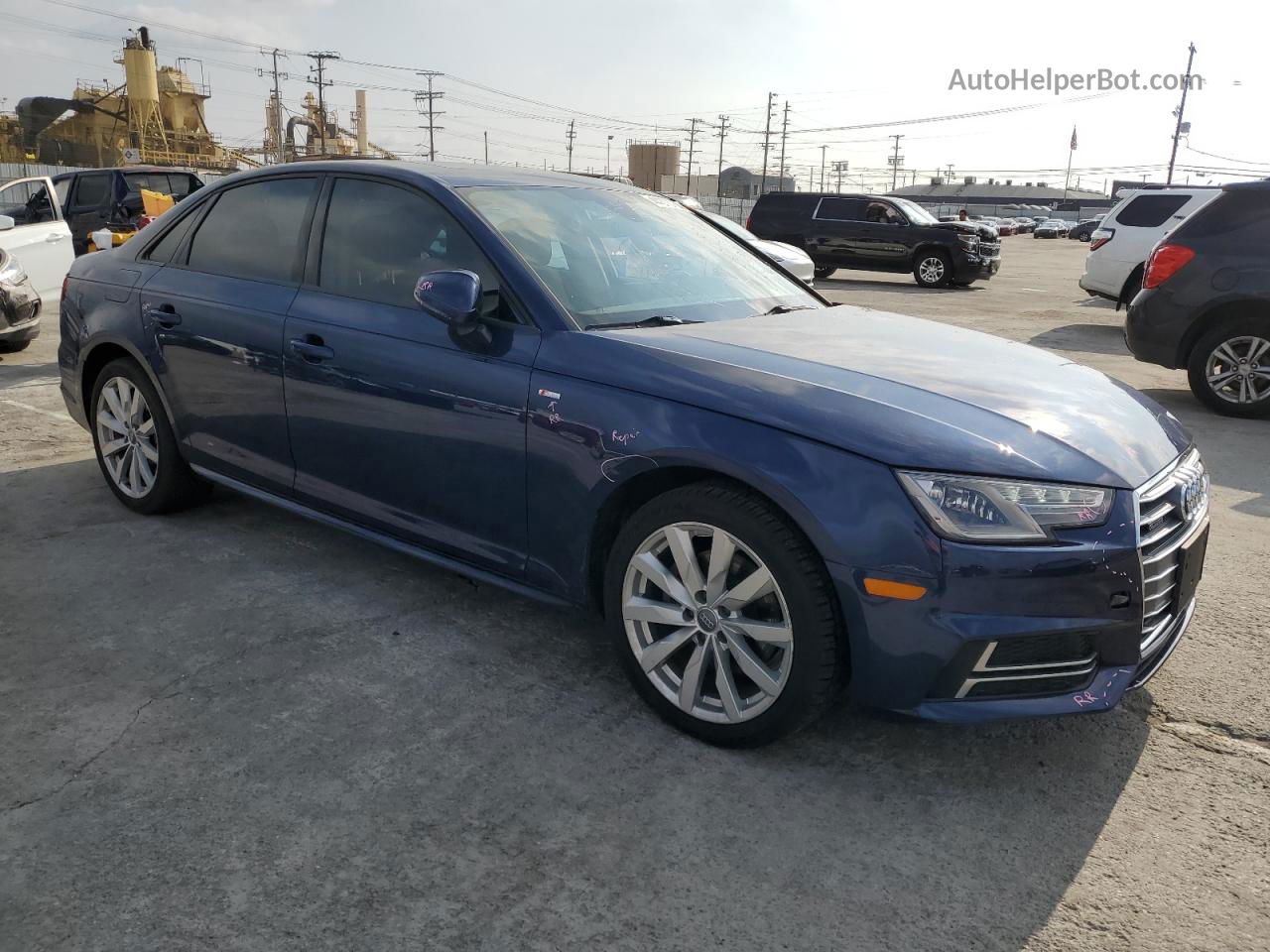 2018 Audi A4 Premium Blue vin: WAUKMAF44JA091506