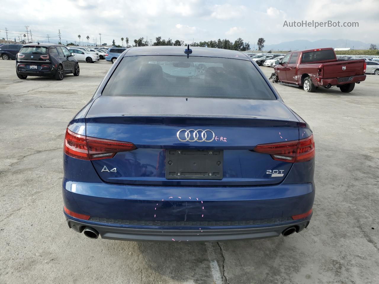 2018 Audi A4 Premium Blue vin: WAUKMAF44JA091506