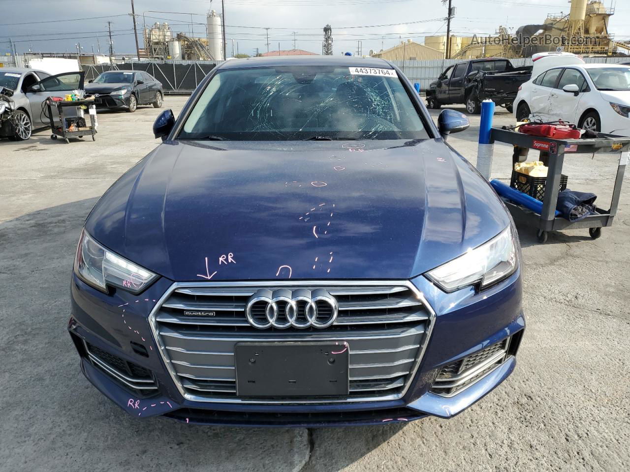 2018 Audi A4 Premium Blue vin: WAUKMAF44JA091506