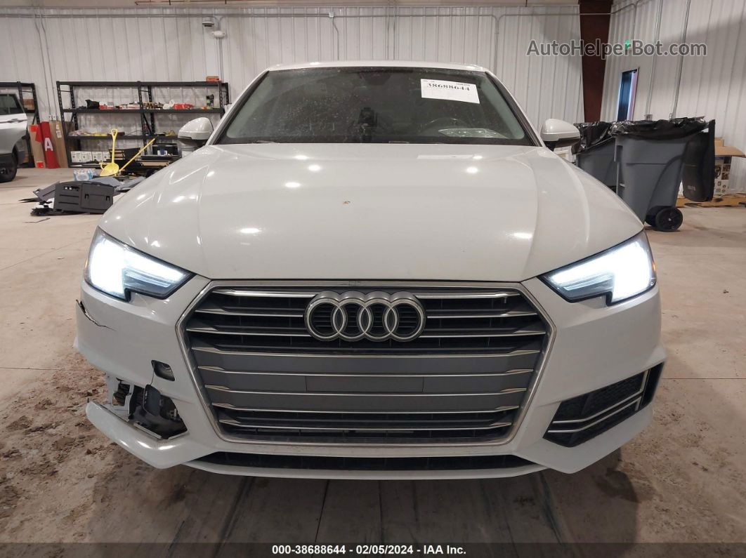 2018 Audi A4 2.0t Tech Ultra Premium/2.0t Ultra Premium White vin: WAUKMAF44JA134306