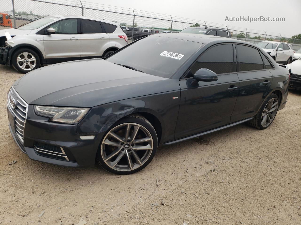 2018 Audi A4 Premium Gray vin: WAUKMAF44JA205794