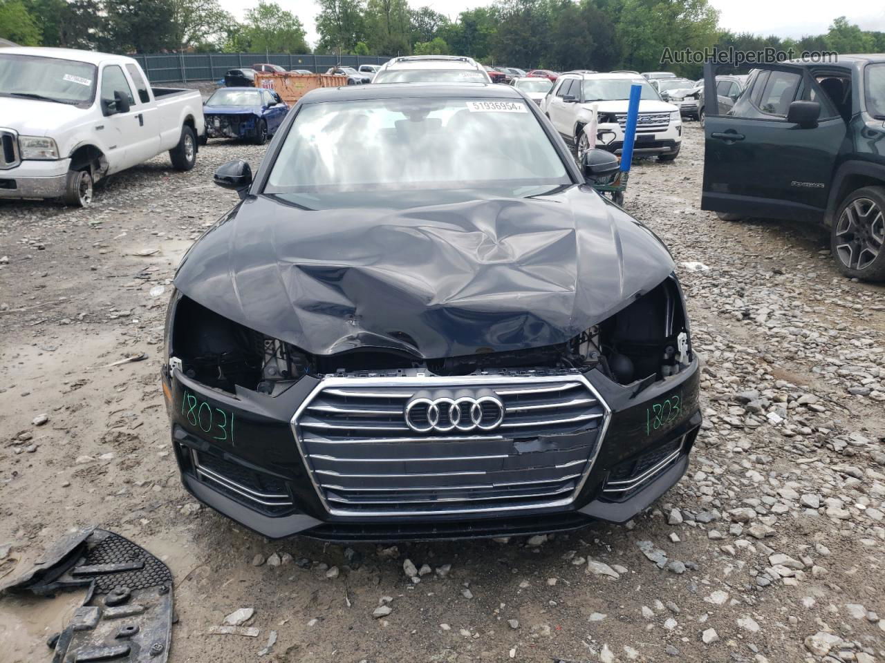 2018 Audi A4 Premium Black vin: WAUKMAF44JN011758