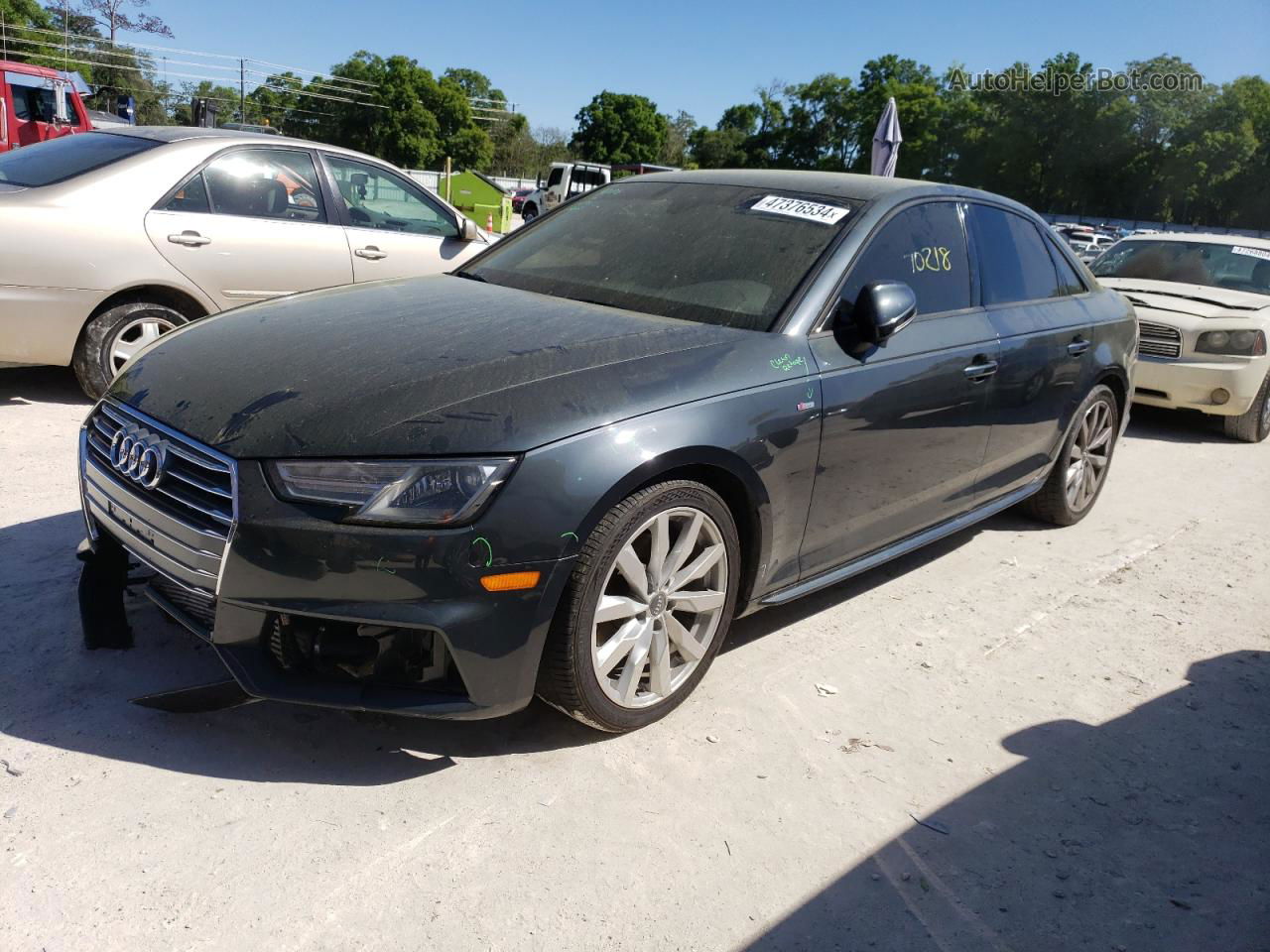 2018 Audi A4 Premium Gray vin: WAUKMAF44JN015325