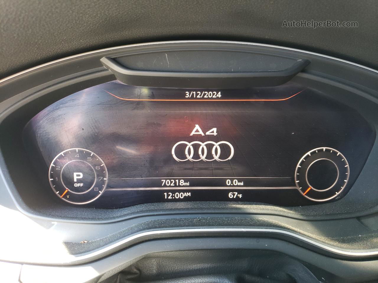 2018 Audi A4 Premium Gray vin: WAUKMAF44JN015325