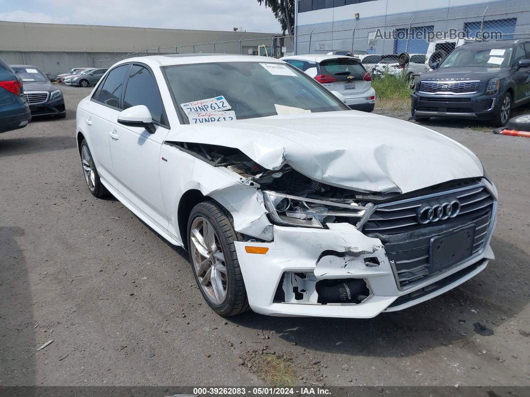 2017 Audi A4 2.0t Season Of Audi Ultra Premium White vin: WAUKMAF45HN038493