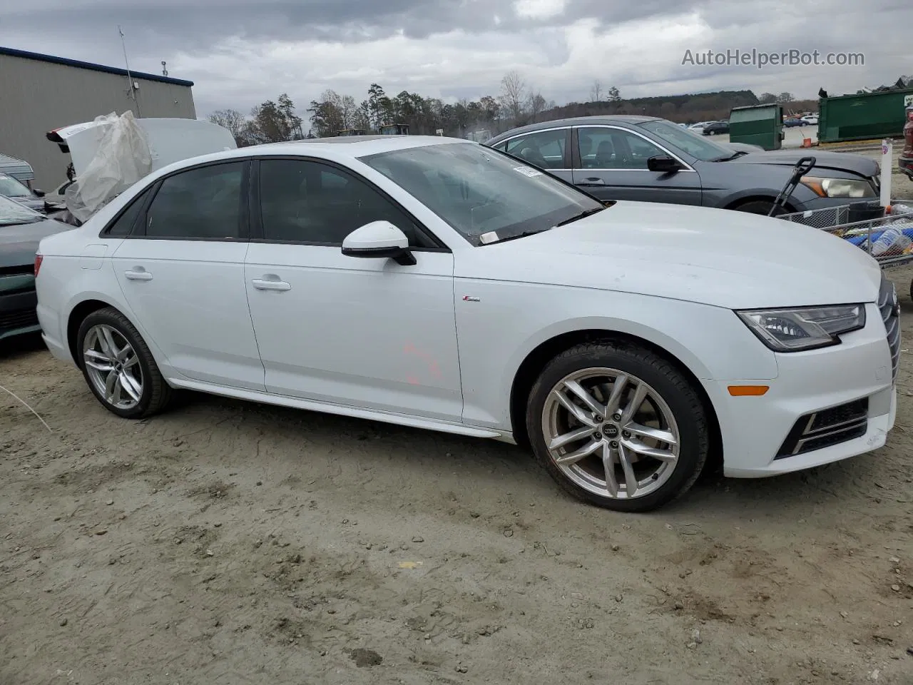 2017 Audi A4 Ultra Premium White vin: WAUKMAF45HN060204