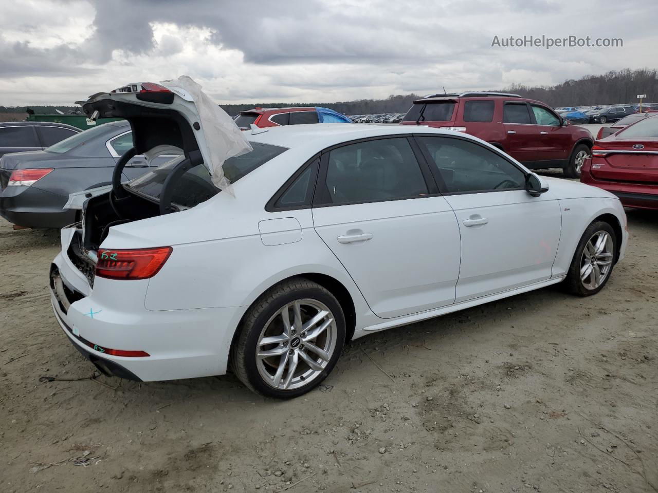 2017 Audi A4 Ultra Premium White vin: WAUKMAF45HN060204