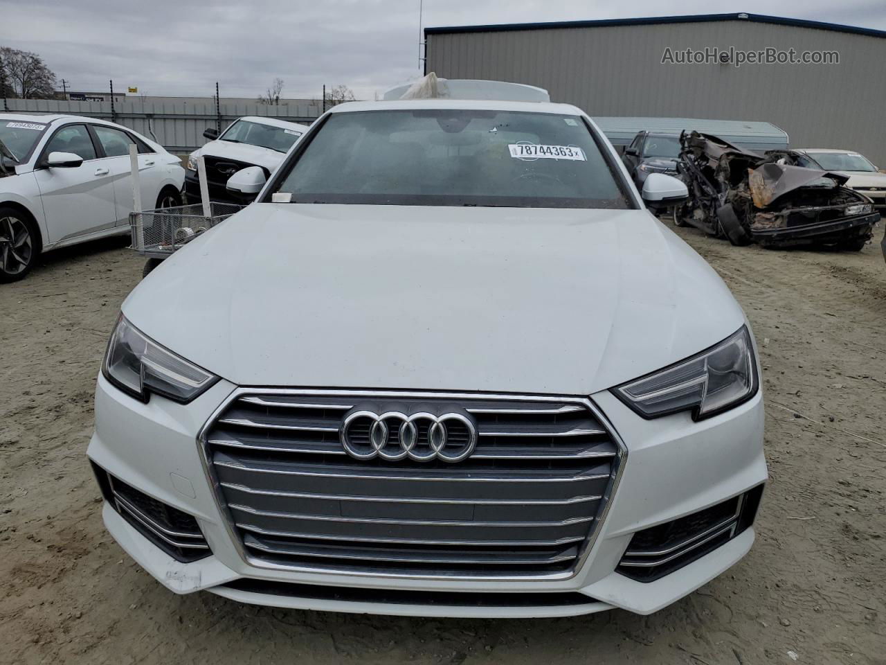 2017 Audi A4 Ultra Premium White vin: WAUKMAF45HN060204