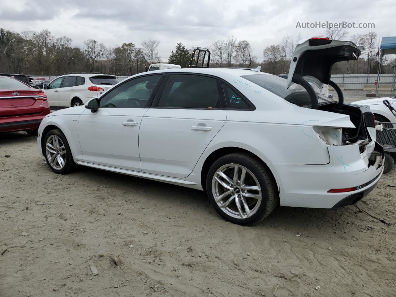 2017 Audi A4 Ultra Premium White vin: WAUKMAF45HN060204