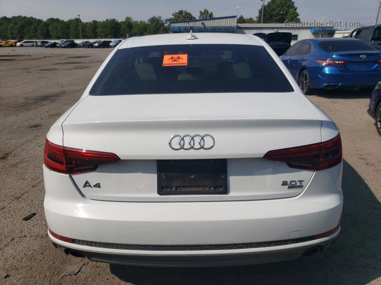 2017 Audi A4 Ultra Premium White vin: WAUKMAF46HN058820