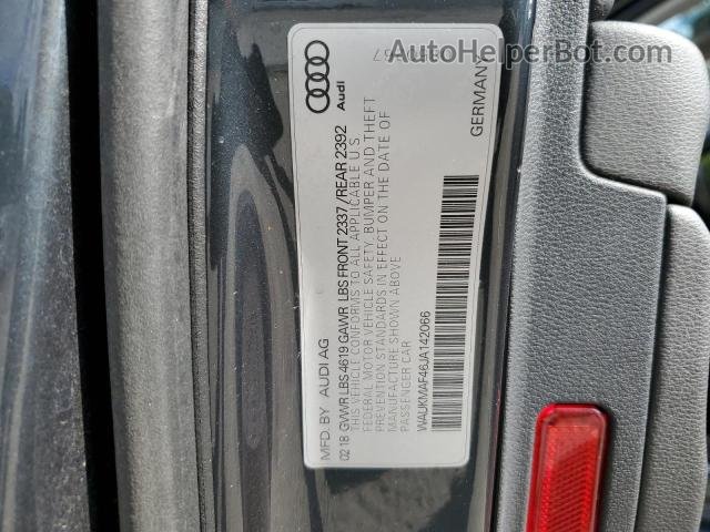 2018 Audi A4 Premium Gray vin: WAUKMAF46JA142066