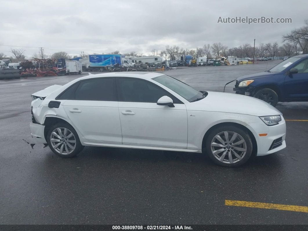 2018 Audi A4 2.0t Tech Ultra Premium/2.0t Ultra Premium White vin: WAUKMAF47JA112218