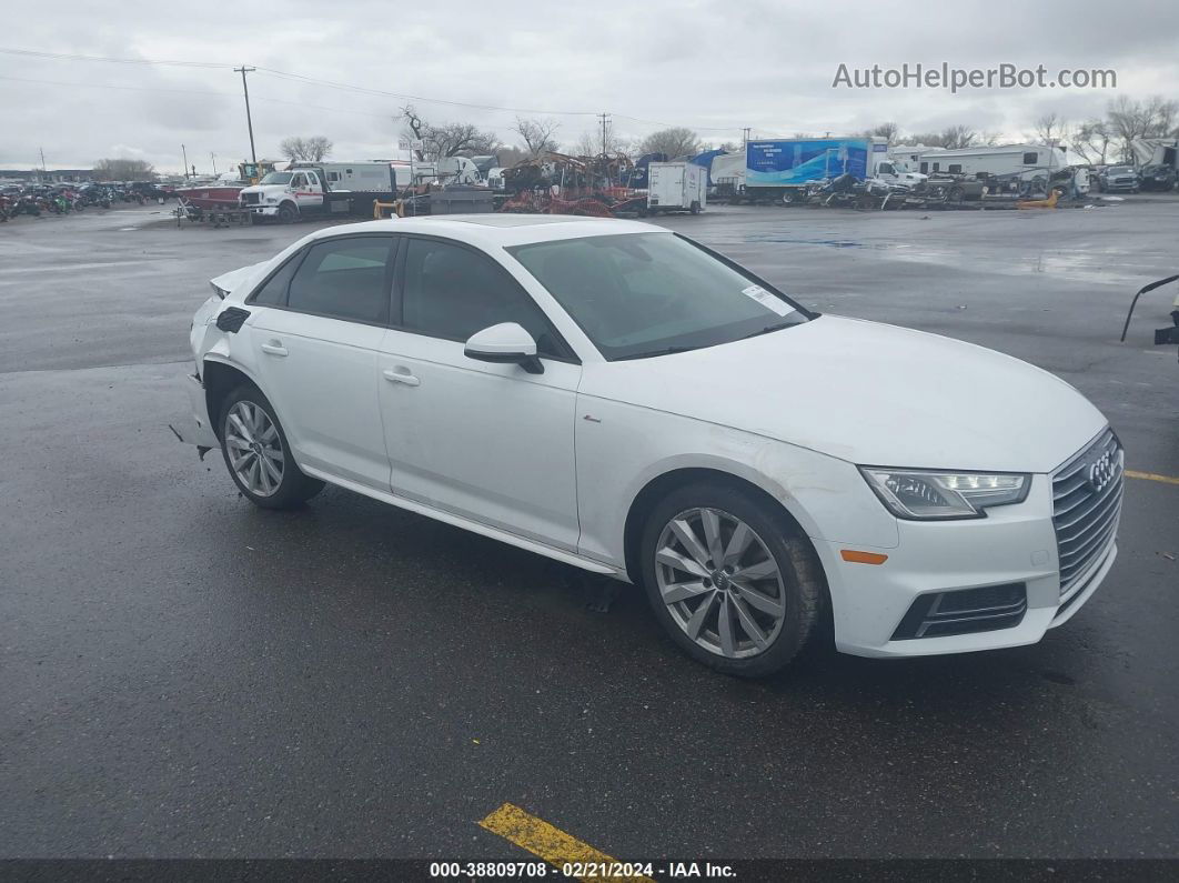 2018 Audi A4 2.0t Tech Ultra Premium/2.0t Ultra Premium White vin: WAUKMAF47JA112218