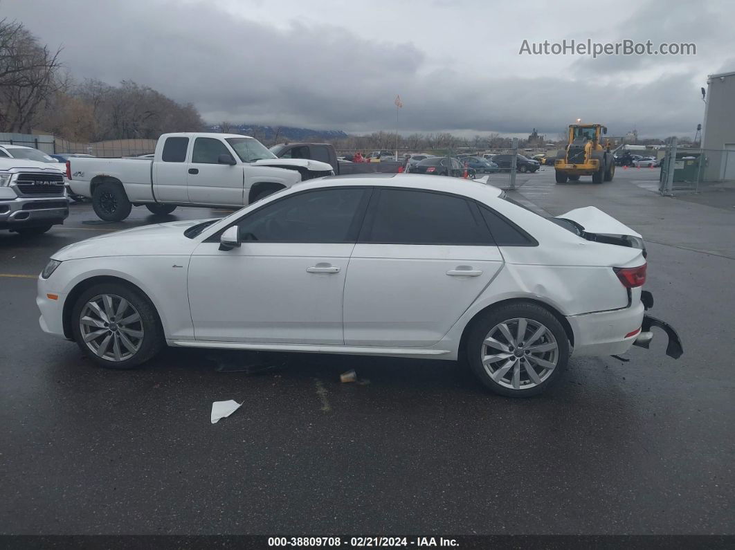 2018 Audi A4 2.0t Tech Ultra Premium/2.0t Ultra Premium White vin: WAUKMAF47JA112218