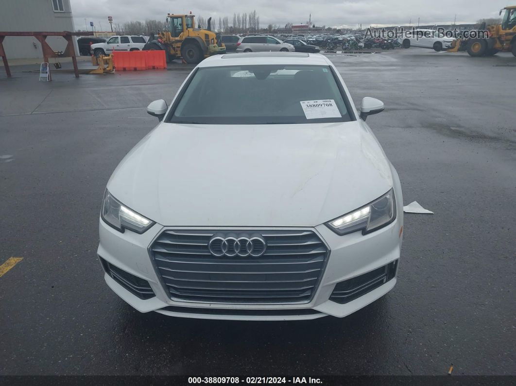 2018 Audi A4 2.0t Tech Ultra Premium/2.0t Ultra Premium White vin: WAUKMAF47JA112218