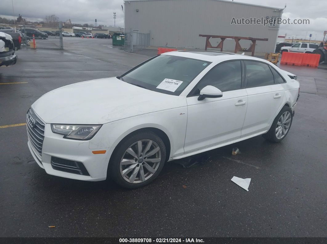 2018 Audi A4 2.0t Tech Ultra Premium/2.0t Ultra Premium White vin: WAUKMAF47JA112218