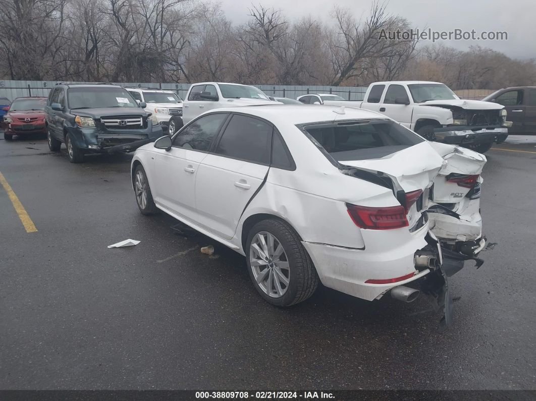 2018 Audi A4 2.0t Tech Ultra Premium/2.0t Ultra Premium White vin: WAUKMAF47JA112218