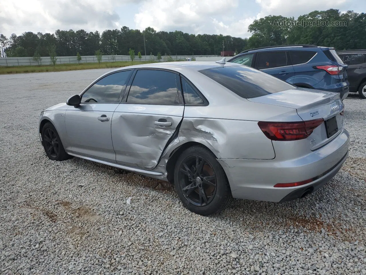 2018 Audi A4 Premium Silver vin: WAUKMAF47JA230950