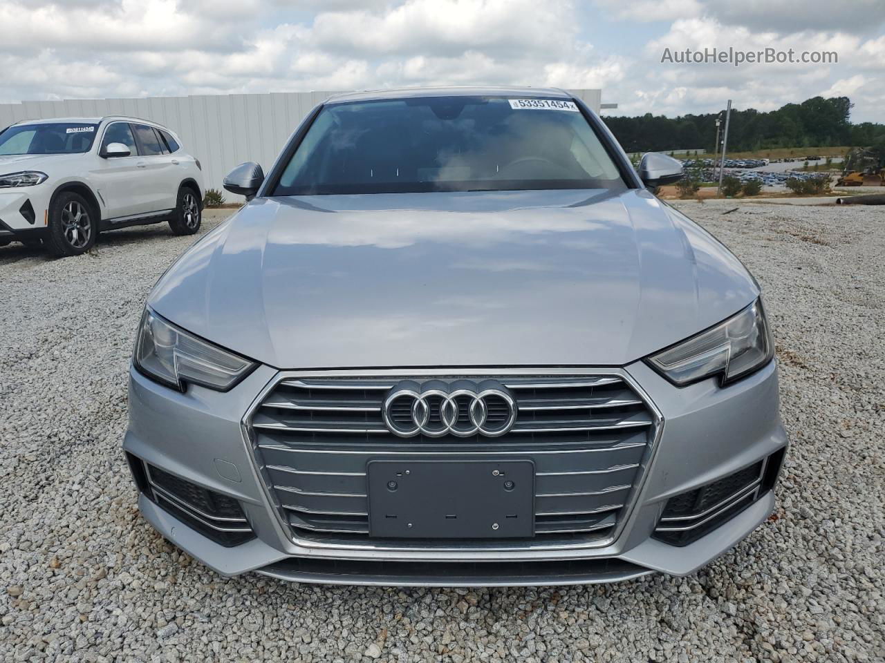 2018 Audi A4 Premium Silver vin: WAUKMAF47JA230950