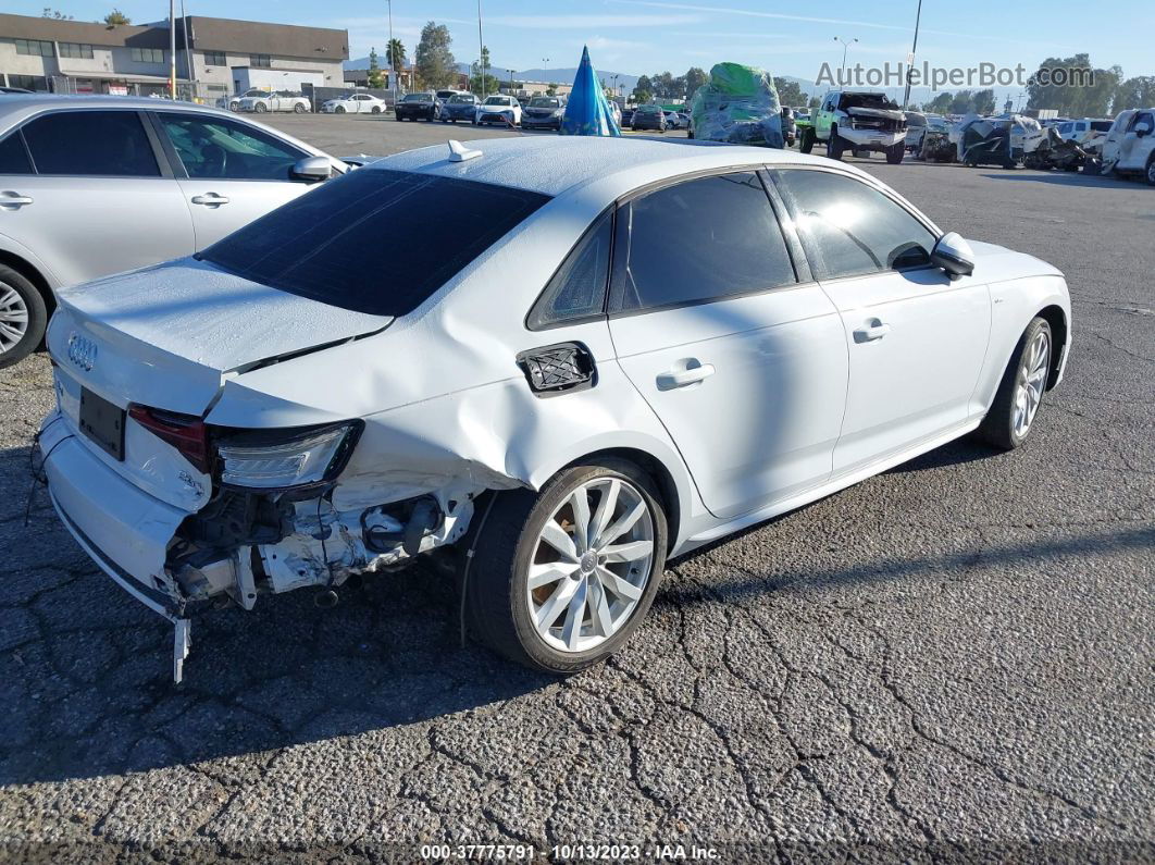 2018 Audi A4 2.0t Tech Ultra Premium/2.0t Ultra Premium Белый vin: WAUKMAF47JN015903