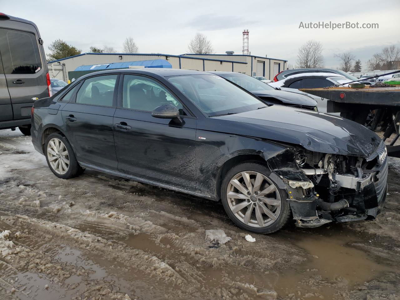 2018 Audi A4 Premium Черный vin: WAUKMAF48JN013285