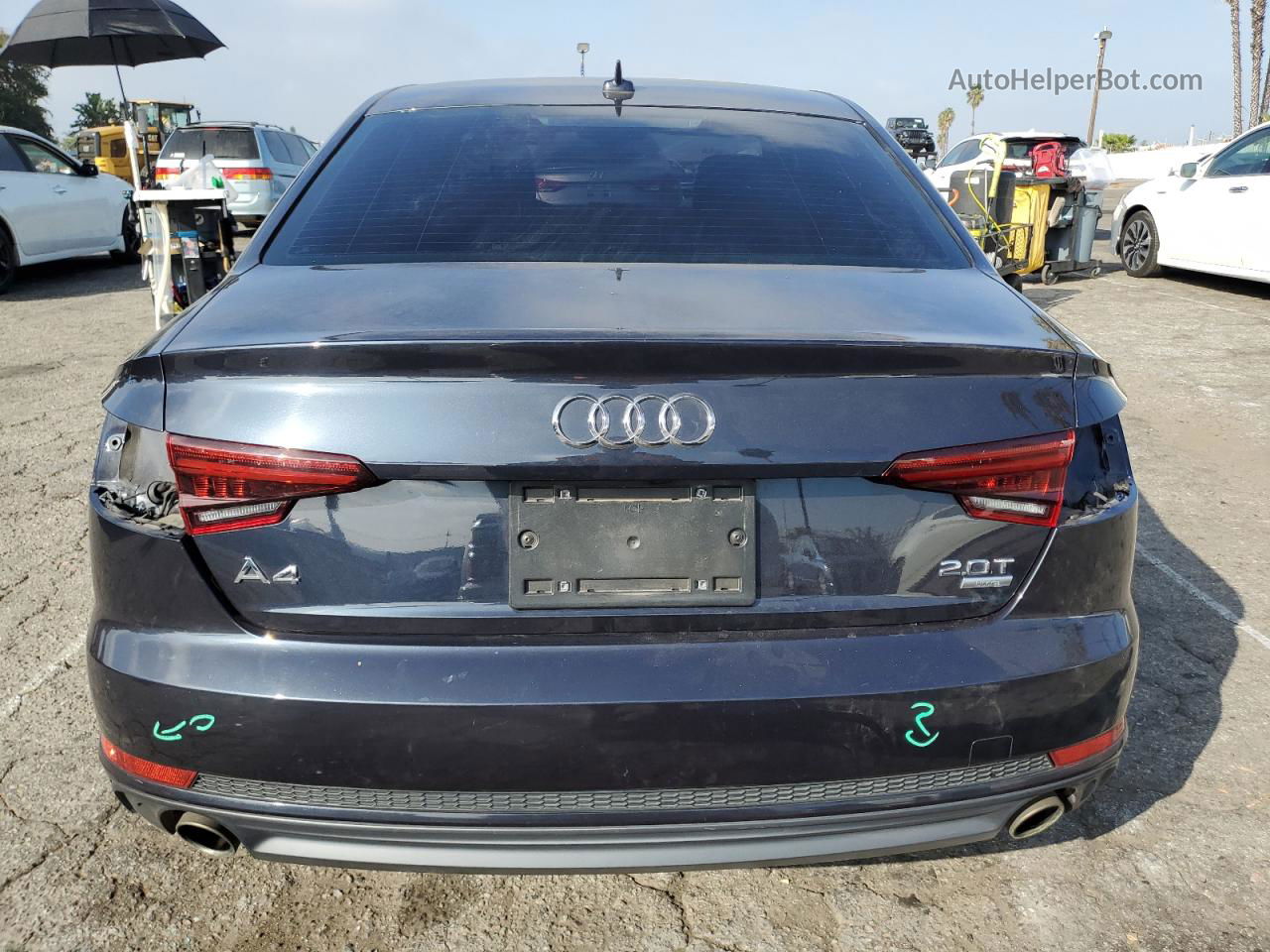 2018 Audi A4 Premium Blue vin: WAUKMAF48JN015800