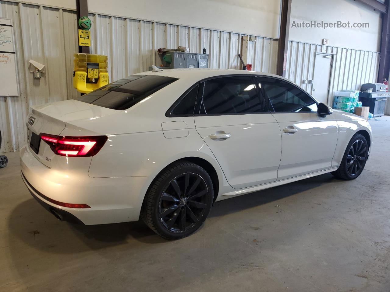 2018 Audi A4 Premium White vin: WAUKMAF49JA128064