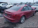 2018 Audi A4 2.0t Tech Ultra Premium/2.0t Ultra Premium Красный vin: WAUKMAF49JN010802