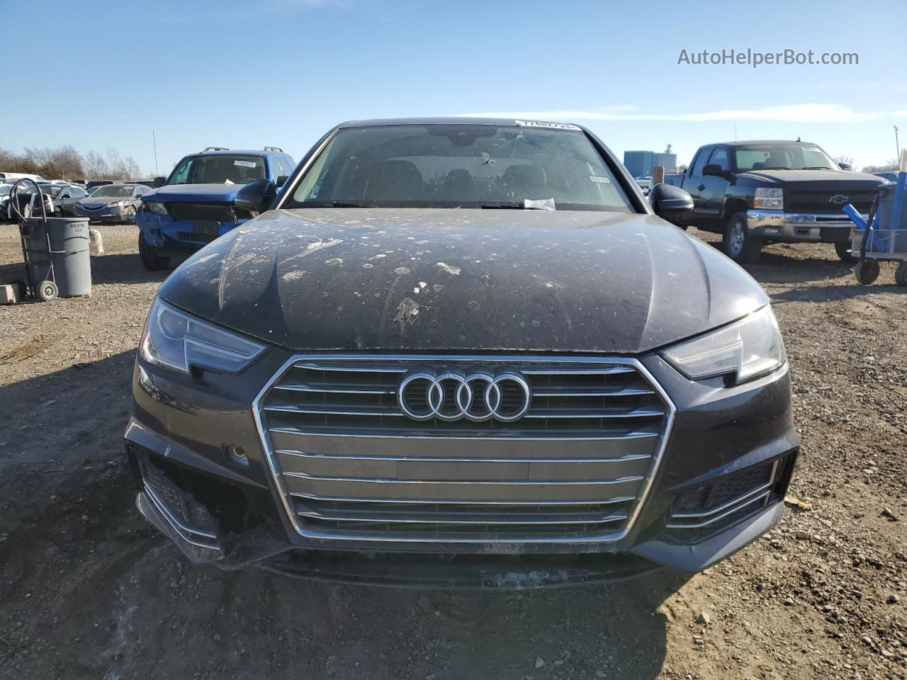 2017 Audi A4 Ultra Premium Черный vin: WAUKMAF4XHN038568