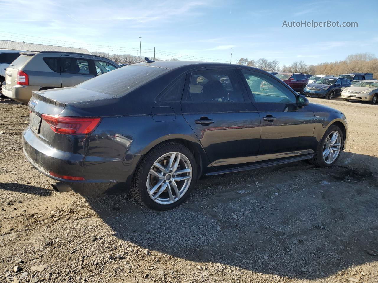 2017 Audi A4 Ultra Premium Черный vin: WAUKMAF4XHN038568